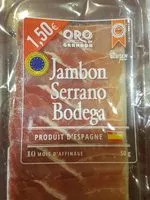 Mängden socker i Jambon Serrano Bodega