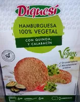 Mängden socker i Hamburguesa con quinoa y calabacín