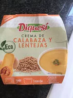 Mängden socker i Crema ecológica de calabaza y lentejas tarrina