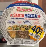 Mängden socker i Ensalada completa con pollo rebozado