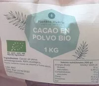 Mängden socker i Cacao en polvo BIO