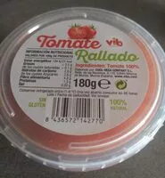 Mängden socker i Tomate rallado