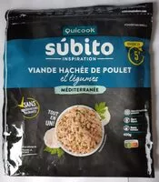 Mängden socker i Viande hachée de poulet et légumes Méditerranée