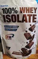 Mängden socker i 100% Whey Isolate chocolate flavor