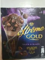 Mängden socker i Cono de helado sabor a trufa con salsa de cacao