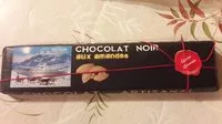 Mängden socker i Chocolat noir artisanal aux amandes