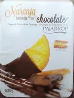 Mängden socker i Naranja bañada en chocolate