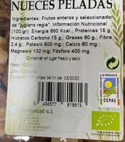 Mängden socker i Nueces peladas