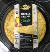 Mängden socker i Tortilla de patata con cebolla
