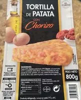 Mängden socker i Tortilla de patata con chorizo