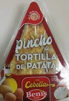 Mängden socker i Pincho de tortilla de patatas con cebolla