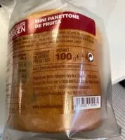 Mängden socker i Mini panettone de fruta