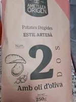 Mängden socker i Patatas fritas (artesanas)