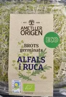 Mängden socker i Brotes germinados alfalfa y ruca