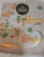 Mängden socker i 3 formatges rallats