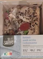 Mängden socker i Salmó amb arròs i edamame