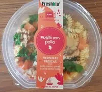 Mängden socker i Fusilli con pollo