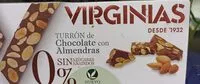 Mängden socker i Turrón de chocolate con almendras sin azúcar