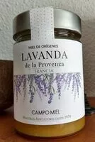 Mängden socker i Miel de orígenes, lavanda de la Provenza