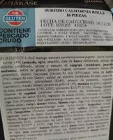 Mängden socker i Surtido California Rolls 16 piezas