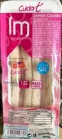 Mängden socker i Sandwich jamon cocido