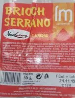 Mängden socker i Brioch serrano