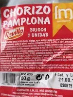 Mängden socker i Chorizo Pamplona Brioch