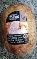 Mängden socker i Pollo relleno al horno con jamón cocido y queso gouda