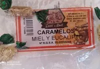Mängden socker i Caramelos de miel y eucalipto