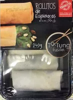 Mängden socker i Rollitos de espinacas