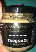 Mängden socker i Tapenade d'olives noires