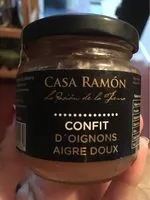 Mängden socker i Confit d'oignon aigre doux