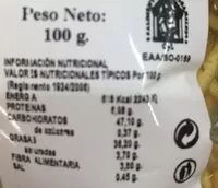 Mängden socker i Patatas fritas paja aceite de oliva