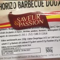 Mängden socker i Chorizo barbecue doux