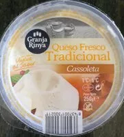 Mängden socker i Queso fresco tradicional Cassoleta