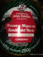 Mängden socker i Trozos y migas de bonito del norte