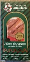 Mängden socker i Filetes de anchoas
