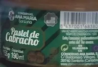 Mängden socker i Pastel de Cabracho