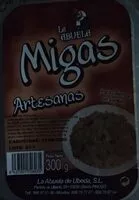 Mängden socker i Migas artesanas