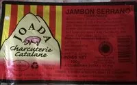 Mängden socker i Jambon serrano chiffonade