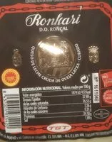 Mängden socker i Queso Roncal