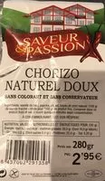 Mängden socker i Chorizo naturel doux