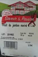 Mängden socker i Filet de Jambon mariné à l'ail