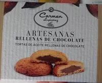 Mängden socker i Artesanas rellenas de chocolate