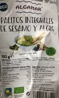 Mängden socker i Palitos integrales de sesamo y algas