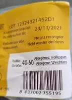 Mängden socker i Moules galiciennes