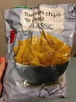 Mängden socker i Tortillas chip de maíz