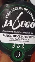 Mängden socker i Jamón serrano flor Sierra de jabugo