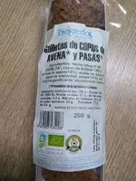 Mängden socker i Galletas de copos de avena y pasas