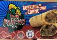 Mängden socker i Burritos de chili y carne